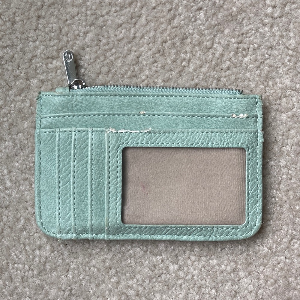 Charming Charlie’s mint green wallet.